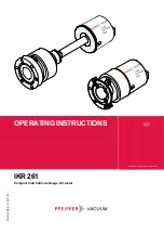 Pfeiffer Vacuum IKR 261 Operating Instructions Manual preview