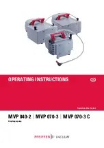 Pfeiffer Vacuum MVP 040-2 Operating Instructions Manual preview