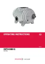 Preview for 1 page of Pfeiffer Vacuum OKTA 8000 G ATEX Operating Instructions Manual