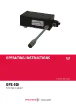 Pfeiffer Vacuum OPS 400 Operating Instructions Manual предпросмотр