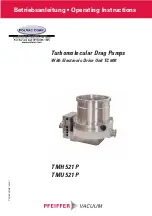 Pfeiffer Vacuum TMH 521 P Operating Instructions Manual preview