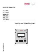 Pfeiffer DCU 001 Operating Instructions Manual предпросмотр