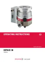 Preview for 1 page of Pfeiffer HIPACE 30 Operating Instructions Manual