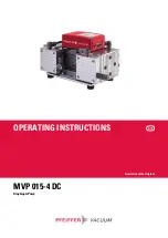 Pfeiffer MVP 015-4 DC Operating Instructions Manual preview