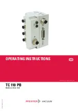 Pfeiffer TC 110 PB Operating Instructions Manual preview