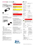 Preview for 1 page of Pfeiffer TPR 280 Operating Instructions