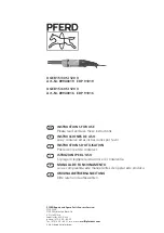 Preview for 1 page of PFERD UGER 15/30 SI 120 V Instructions For Use Manual