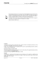 Preview for 2 page of Pfeuffer 1520 9001 Operating Instructions Manual