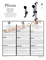 Preview for 1 page of Pfister 16-200 Quick Start Manual