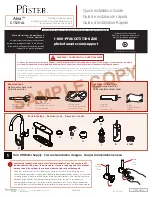 Pfister Alea GT529-AL Quick Installation Manual preview