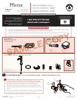 Предварительный просмотр 1 страницы Pfister Arterra GT40-DE0 Quick Installation Manual