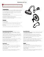 Preview for 3 page of Pfister Ashfield G89-XYP Maintenance & Care Manual