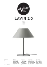 Pfister Atelier LAVIN 2.0 Manual предпросмотр