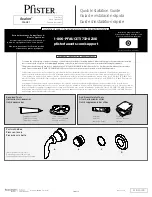 Preview for 1 page of Pfister Avalon 016-CB1 Quick Installation Manual