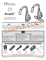Pfister Avanti 529 Series Manual preview