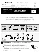 Preview for 1 page of Pfister Bedford 807-WS2-BD Quick Installation Manual