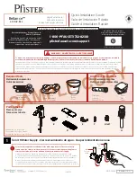 Pfister Bellance LF-042-BLL Quick Installation Manual preview