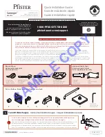 Preview for 1 page of Pfister Carnegie R89-XWE Quick Installation Manual