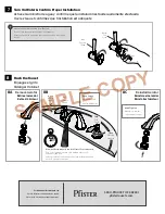 Предварительный просмотр 7 страницы Pfister Catalina F-049-E Quick Installation Manual