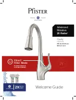 Pfister Clarify F-529-FCYS Welcome Manual preview