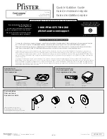 Pfister Contempra 016-NC1 Quick Installation Manual preview