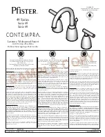 Preview for 1 page of Pfister Contempra 49 Series Manual