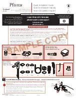 Pfister Deckard RT6-2DA Quick Installation Manual preview