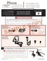 Pfister Glenfield F-036-4GF Quick Installation Manual preview