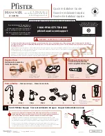 Preview for 1 page of Pfister HANOVER LF-049-TM Quick Installation Manual