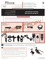 Preview for 1 page of Pfister Kaylon LF-049-KY Quick Installation Manual