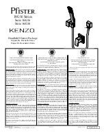 Предварительный просмотр 1 страницы Pfister KENZO 16 Series Instructions Manual