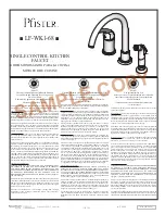 Предварительный просмотр 1 страницы Pfister LF-WK1-68 Installation Instructions Manual