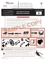 Preview for 1 page of Pfister Masey 8P8-WS2-MCS Quick Installation Manual