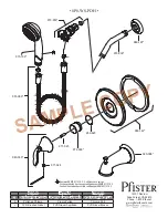 Предварительный просмотр 14 страницы Pfister Pasadena 8P8-WS-PDH Instructions Manual