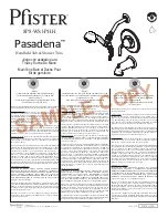 Pfister Pasadena 8P8-WS1-PHH Manual preview