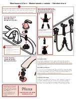 Предварительный просмотр 3 страницы Pfister Pasadena LF-049-PD Maintenance & Care Manual