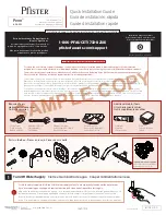 Pfister Penn 8P8-PES Quick Installation Manual preview