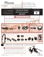 Pfister Pfirst Series F529-7PF Quick Installation Manual предпросмотр