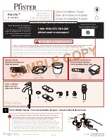 Preview for 1 page of Pfister Rancho LF-042-RCH Quick Installation Manual