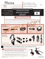 Pfister Raya F-529-7RY Quick Installation Manual preview