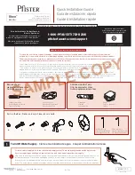 Pfister Rhen R89-2RH Quick Installation Manual preview