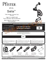 Preview for 1 page of Pfister Selia 0 8 Series Manual