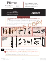 Preview for 1 page of Pfister Shower Panel 016-651SP Quick Installation Manual