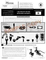 Preview for 1 page of Pfister Sonterra F-WL8-SNP Quick Installation Manual