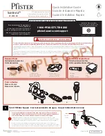 Preview for 1 page of Pfister Sonterra LF-WL2-45 Quick Installation Manual