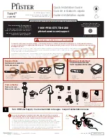 Pfister Tenet LG49-TNTBG Quick Installation Manual preview