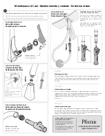 Preview for 3 page of Pfister Venturi F-529-7VN Maintenance & Care Manual