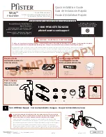 Preview for 1 page of Pfister Wray F-534-7WRY Quick Installation Manual