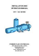 PFS Dry-Vac 200 Installation And Operation Manual предпросмотр