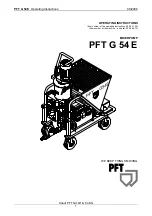 Предварительный просмотр 1 страницы PFT 00 05 69 13 Operating Instructions Manual